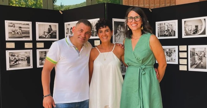 Barbara Berton con il consigliere comunale Nicola Sellitto e Paola Paletto