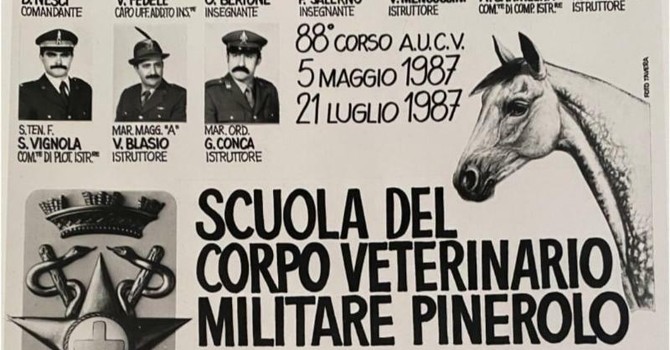 Da un incontro casuale a un raduno nazionale: a Pinerolo si ritrovano gli Allievi Ufficiali Veterinari dell’88° corso
