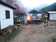 L'incendio di stamattina a Villar Pellice