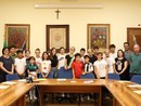 Il Consiglio comunale delle Ragazze e dei Ragazzi di Villafranca Piemonte (Foto di Enrico Grande)