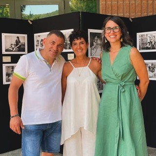 Barbara Berton con il consigliere comunale Nicola Sellitto e Paola Paletto