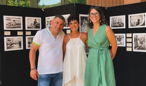 Barbara Berton con il consigliere comunale Nicola Sellitto e Paola Paletto