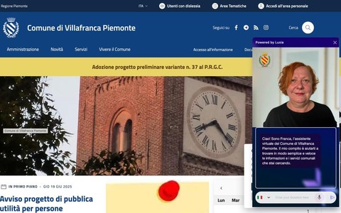L’assistente virtuale sul sito Internet del Comune