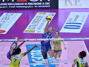 Attacco di Sarah Fahr (foto Lega Volley Femminile) Attacco di Sarah Fahr (foto Lega Volley Femminile)