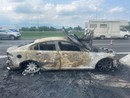 Veicolo in fiamme in tangenziale nord all'altezza di Collegno: nessun ferito