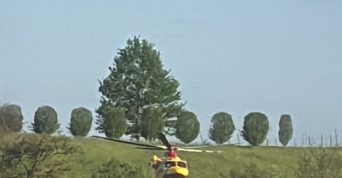 Incidente tra auto e moto a Bricherasio: grave un 23enne