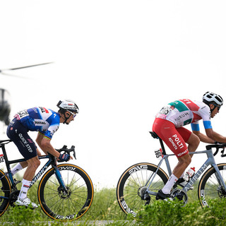 Alaphilippe e Maestri. Photo credits: LaPresse