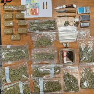 La droga sequestrata dai carabinieri
