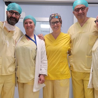 Infermieri e anestesisti dell'ospedale Santa Croce di Moncalieri