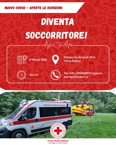 Soccorritori si diventa! A Torre Pellice parte il nuovo corso della Croce Rossa