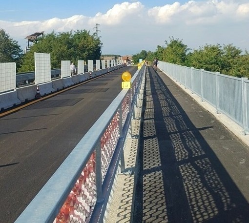 Il ponte sul Pellice tra Villafranca e Vigone