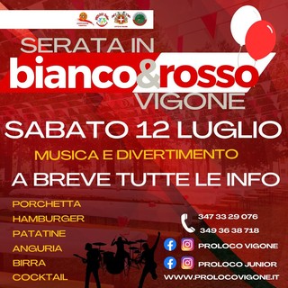 Vigone si veste di bianco e rosso: torna la cena in piazza tra musica, cibo e voglia di stare insieme