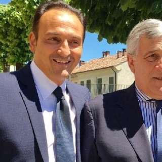 Alberto Cirio con Antonio Tajani