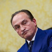 Un perplesso presidente della Regione Alberto Cirio