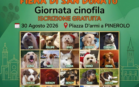 Pinerolo si prepara a una domenica a quattro zampe