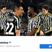 L'homepage della pagina facebook della Juventus fc