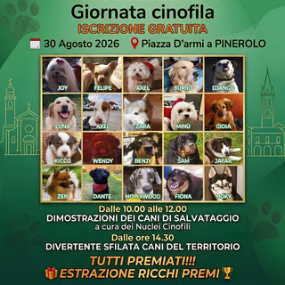 Pinerolo si prepara a una domenica a quattro zampe