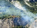 Un incendio nei boschi di Vinadio lo scorso 10 luglio