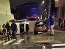 Furgone si ribalta a Nichelino: paura e strada chiusa a lungo