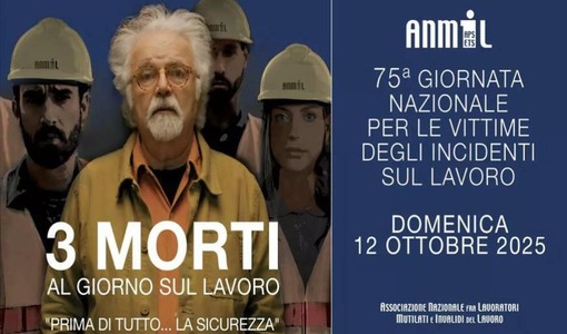 La locandina della Giornata per ricordare le vittime degli incidenti sul lavoro