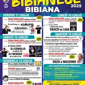 Grigliate, musica e sport: il Luglio Bibianese accende l’estate
