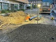 Strada chiusa per una perdita d'acqua