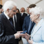 Il presidente Mattarella con Maria Sole Agnelli