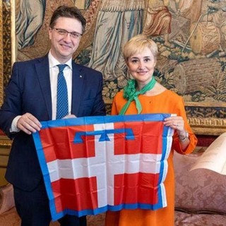 Il presidente Davide Nicco e Simona Rodano