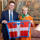 Il presidente Davide Nicco e Simona Rodano Il presidente Davide Nicco e Simona Rodano