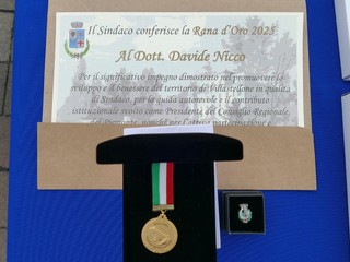 La &quot;Rana d'Oro&quot; di Villastellone a Davide Nicco