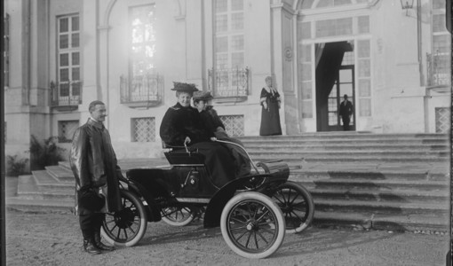 Una immagine d'epoca di Margherita di Savoia a Stupinigi