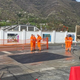 Voragine sulla provinciale 23 del Sestriere a Villar Perosa, strada risistemata