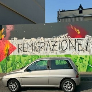 Il murale di Nichelino per Gaza vandalizzato