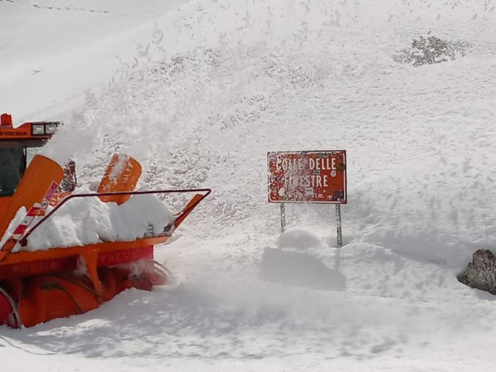 Viabilità, sgombrata dalla neve la provinciale 172 del Colle delle Finestre