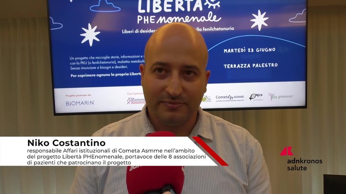 Malattie rare: Costantino (Cometa Asmme), 'Libertà PHEnomenale mostra sfide dei pazienti con Pku''