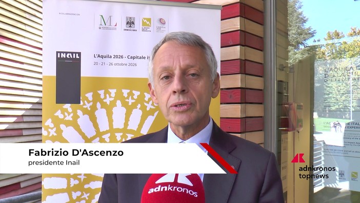 D'Ascenzo (Inail): "Fatti concreti per le persone con il nuovo centro a L'Aquila, servizio di prossimità"