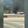 Grecia, caccia F-16 prende fuoco dopo atterraggio di emergenza a Zante