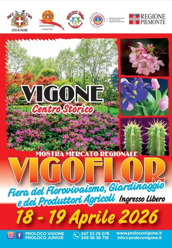 Fiori, arte e partecipazione: Vigoflor accende Vigone