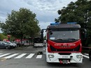 Autobus della linea 43 va a fuoco di fronte all'ospedale San Luigi