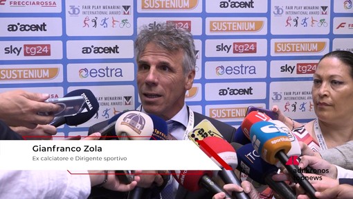 Fair Play Menarini, Zola: "Onorato del premio, se lavori correttamente risultati arrivano" Fair Play Menarini, Zola: "Onorato del premio, se lavori correttamente risultati arrivano"