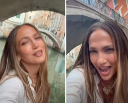 Jennifer Lopez a Venezia, il giro in gondola come Madonna: lo show con 'Like a Virgin'
