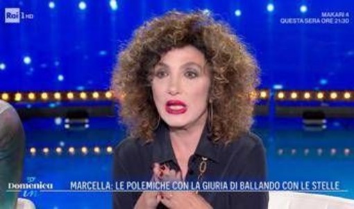 Marcella Bella a Domenica In: &quot;Lucarelli prova a distruggermi a Ballando con le stelle&quot;