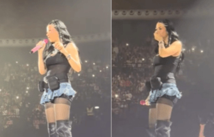 Spray peperoncino al concerto di Anna Pepe, attimi di panico: show si ferma e poi riprende Spray peperoncino al concerto di Anna Pepe, attimi di panico: show si ferma e poi riprende