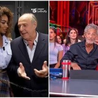 Gerry Scotti e Samira Lui rispondono a Fiorello... in catene Gerry Scotti e Samira Lui rispondono a Fiorello... in catene