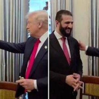 Trump regala il suo profumo a al-Sharaa: "Per te e tua moglie. Quante ne hai?" Trump regala il suo profumo a al-Sharaa: "Per te e tua moglie. Quante ne hai?"