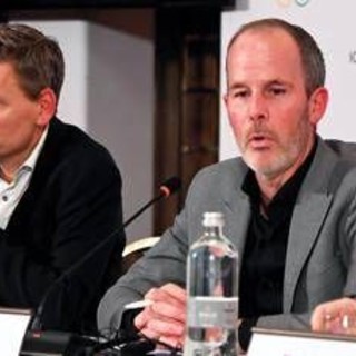 Milano Cortina 2026, Ducrey (Cio) in visita all'Ice Park: "L'atmosfera olimpica prende forma"