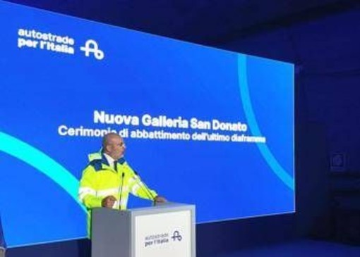 Giana (Aspi): "Nuova galleria San Donato in funzione tra 12 e 14 mesi"