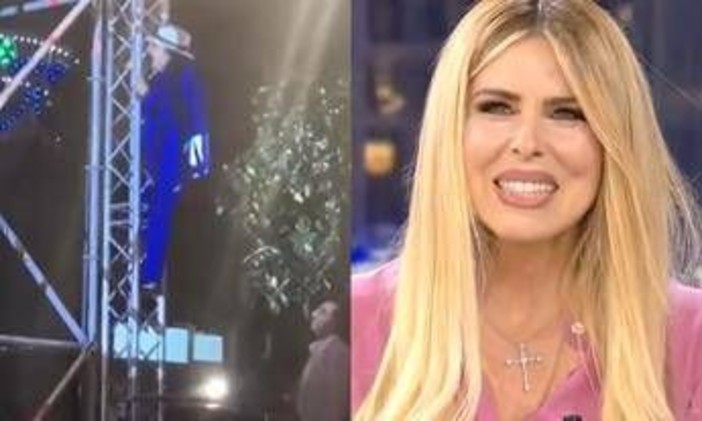Al Bano si arrampica su un traliccio durante un concerto, il commento di Loredana Lecciso: "Lo fa per sentirsi giovane" Al Bano si arrampica su un traliccio durante un concerto, il commento di Loredana Lecciso: "Lo fa per sentirsi giovane"