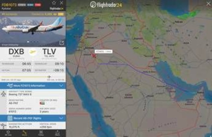 Media: "Dirottato volo da Dubai a Tel Aviv, decollati caccia israeliani" Media: "Dirottato volo da Dubai a Tel Aviv, decollati caccia israeliani"