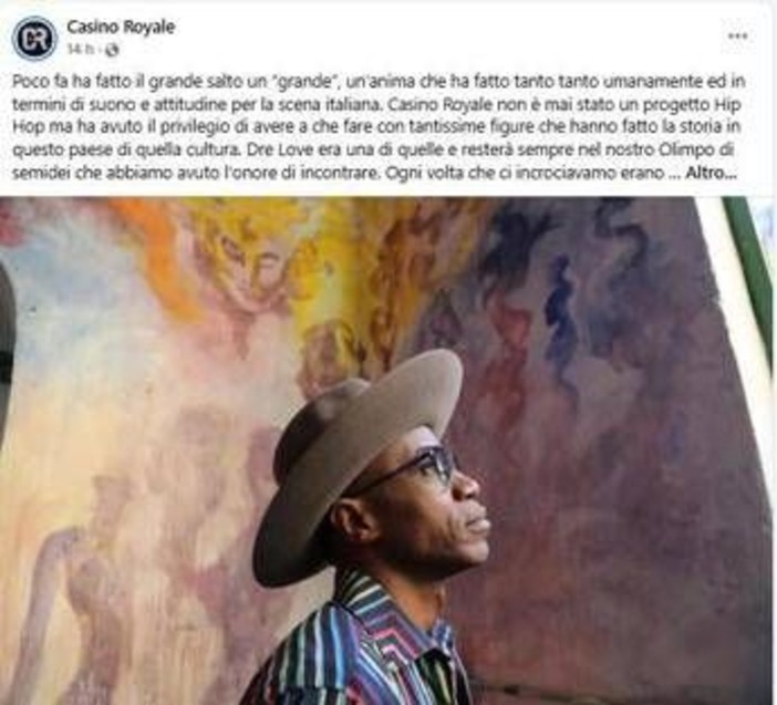 Addio a Dre Love, 'Messaggero della Dopa' che fece grande l'hip hop in Italia